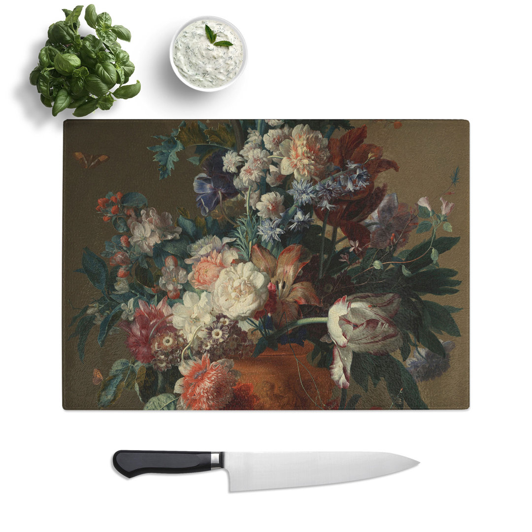 Still Life with Flowers Vol.13 by Jan Van Huysum Chopping Board