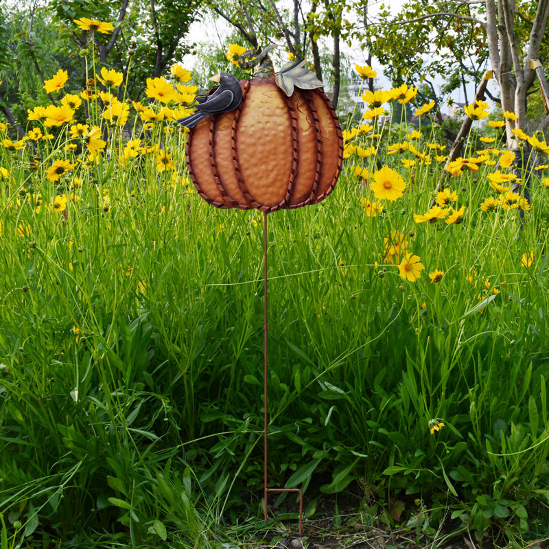 Piquet de jardin citrouille