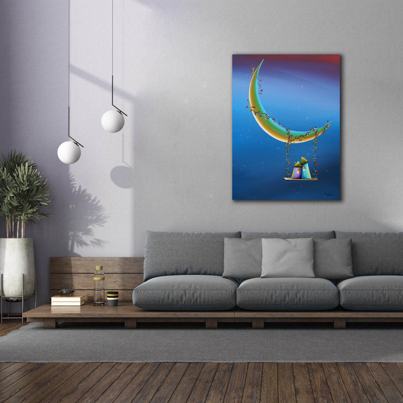 "Une autre sérénade au clair de lune" par Cindy Thornton, H 54 po x l 40 po x P 1,5 po