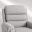 Fauteuil inclinable électrique rembourré de 76 cm de large avec poches latérales de massage et de chauffage - Gris foncé-1101295477