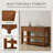Aitzol Mid-Century Style Console Table with Wood Legs, Shelves, Drawers for Entryway