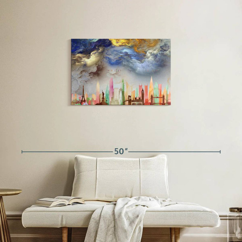 Sireci Dream Cities, 20" H x 30" W