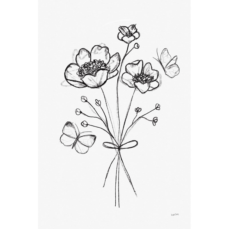 Among Wildflowers IV by Leah York - Wrapped Canvas Print, 76cm H x 51cm W x 3.8cm D