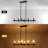 6-Light Kitchen Island Linear Chandelier