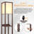 Quinte 62.99'' Black Traditional Floor Lamp-936431676