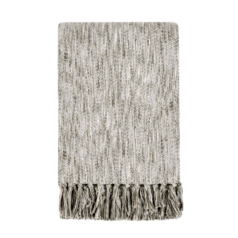 Sharma Cotton Hand Woven Throw Blanket, Beige