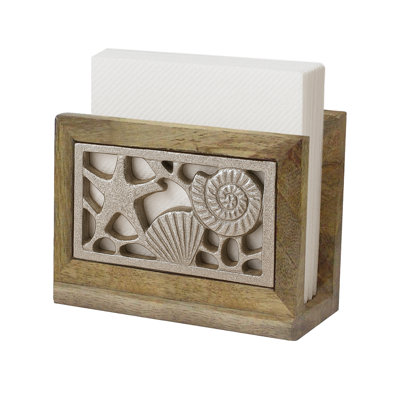 Porte-serviettes plat en bois