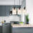 Modern 3-Light Glass Pendant Light with Clear Cylinder Glass Shades