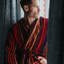 100% Cotton Mid-Calf Bathrobe with Pockets-75051873