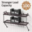Metal Rectangle Wall Mounted Pot Rack-1102588832