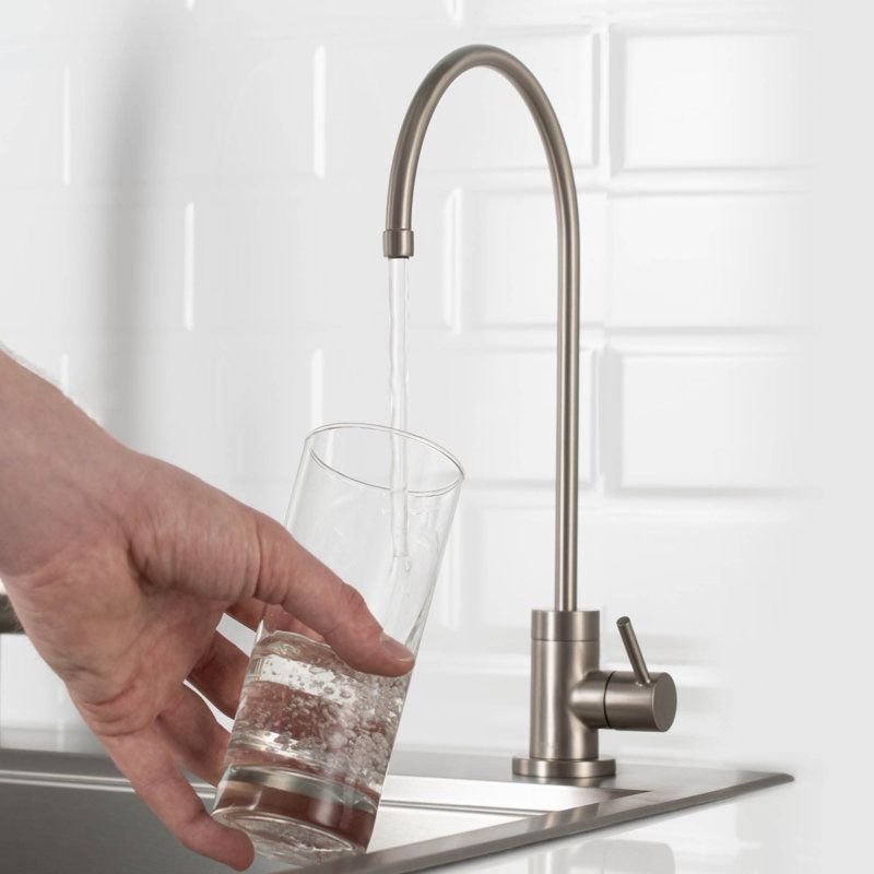 Robinet de cuisine 100% sans plomb Purita, Acier inoxydable
