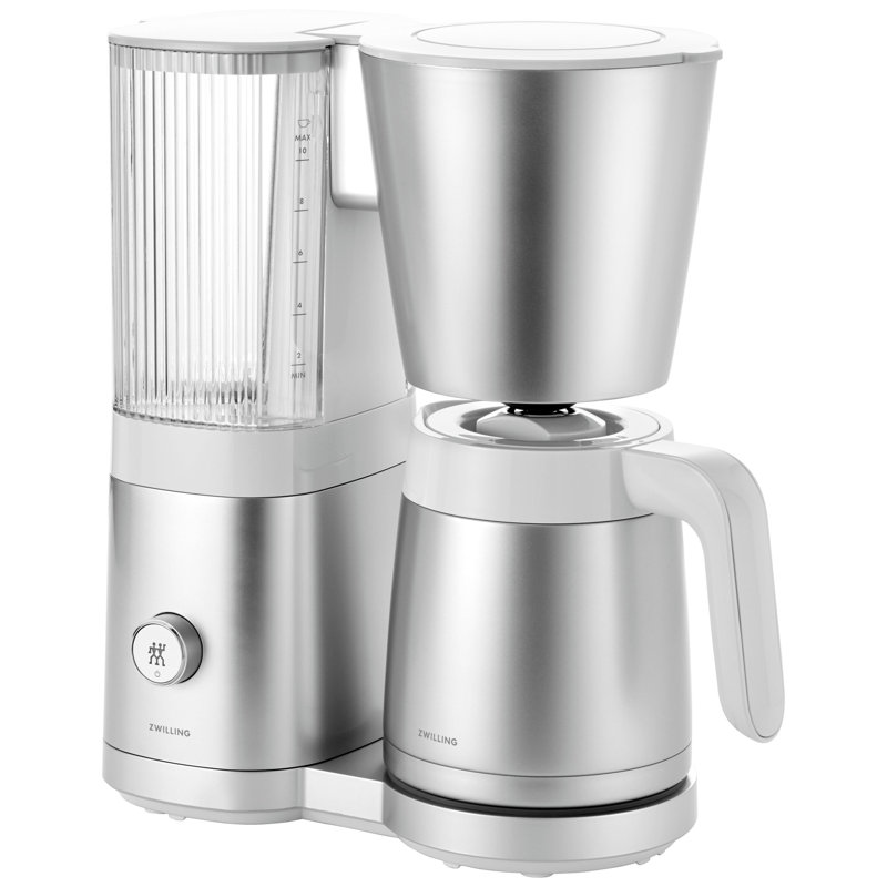 Enfinigy Thermal Carafe Drip Coffee Maker, 3.5" H x 4.75" W x 4.75" D, Silver
