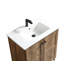 Meuble-lavabo de plancher pliant breveté de 30 po avec lavabo en céramique, armoire autoportante sans outil en 1 minute (chêne doré)-940489771