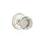 Privacy Providence Crystal Clear Knob with Regular Rose-405199412