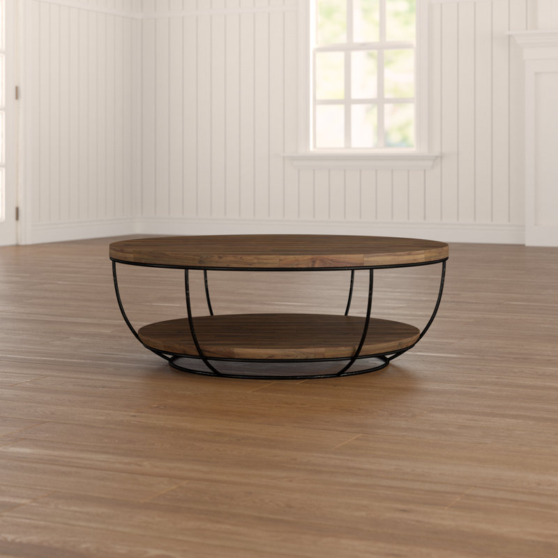 Sandrine Solid Coffee Table, Brut