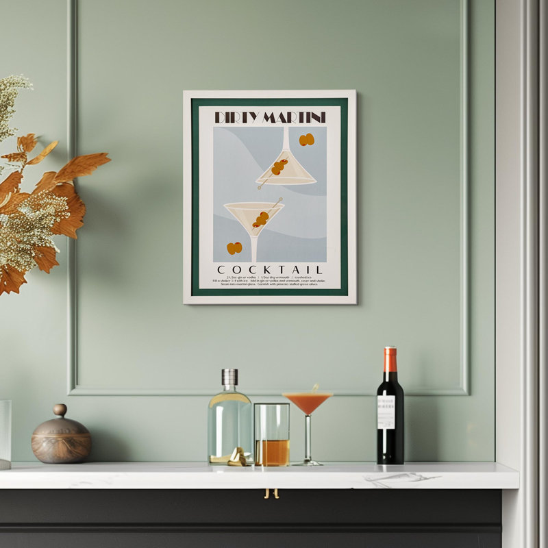 Affiche de cocktail encadrée Trinx Tipy
