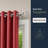 Adjustable Single Curtain Rod with Circle Finials - Grey (50-82 inches)-35540394
