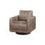 Similicuir, fauteuil pivotant, style Mid-Century moderne, taches relaxantes, base en bois transitionnelle, ressort, rembourrage en mousse, bois massif-756742948