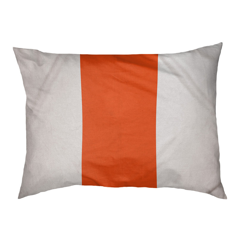 Lit à chat à rayures de football cincinnati, L 50 po x l 40 po, Blanc / Orange