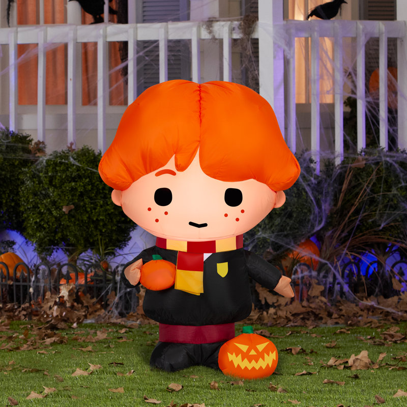 Ron Weasley Halloween Inflatable with Jack O Lanterns