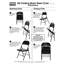 Chaise pliante en acier Commercial Commercial