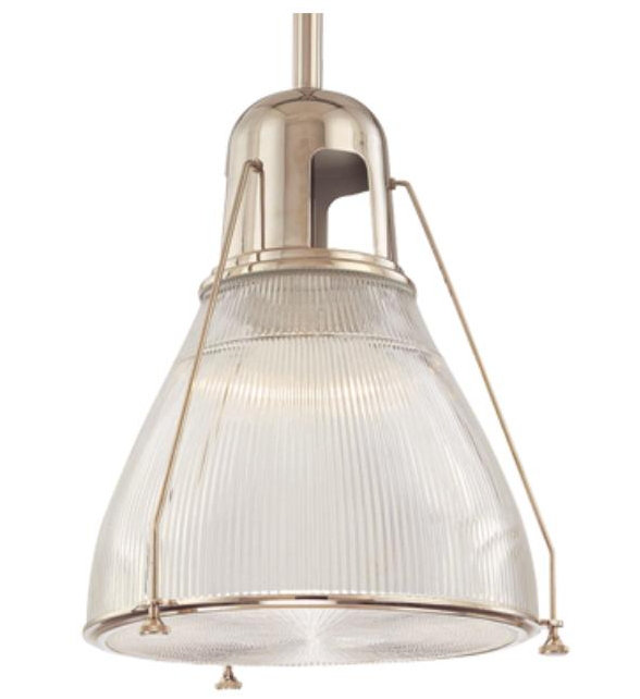 Haverhill 1 - Light Pendant, Satin Nickel, Ribbed