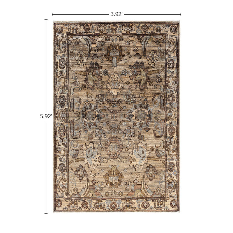 Serapi One-of-a-Kind 3' 11" x 5' 11" Hand Knotted Area Rug