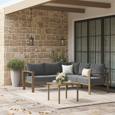 6 Pieces Metal Outdoor Sectional Furniture