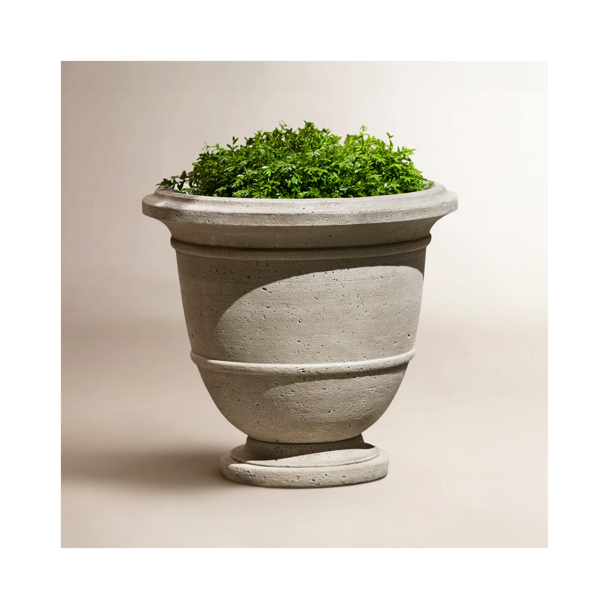 Relais Handmade Urn Planter, Natural, 17.25" H x 19" W x 19" D