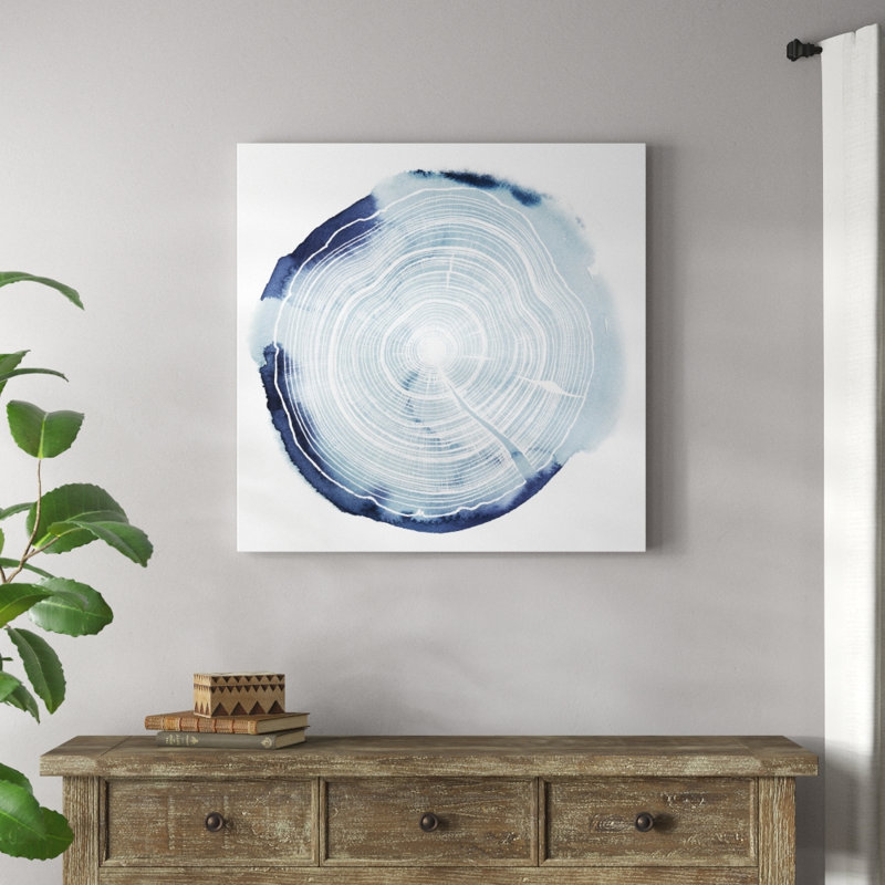 Tree Ring Overlay III by Grace Popp - Wrapped Canvas Painting, 91cm H x 91cm W