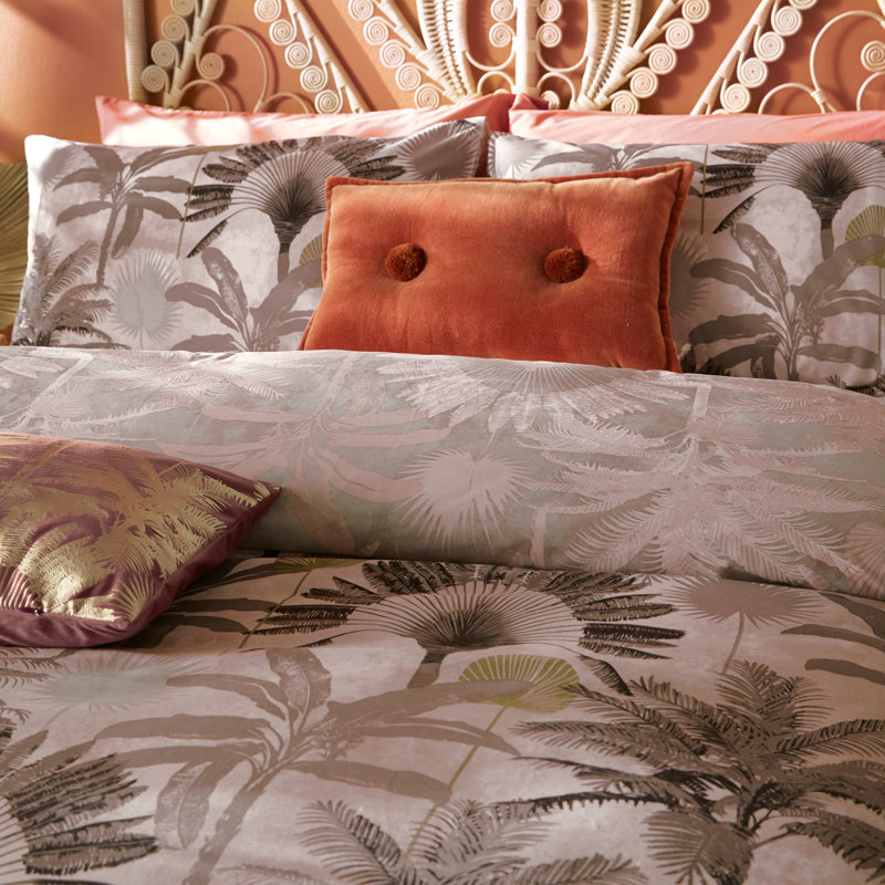 Floral Duvet Cover Set with Pillowcases, Double Duvet Cover + 2 Standard Pillowcases