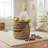 Multicolor Round-Storage Basket