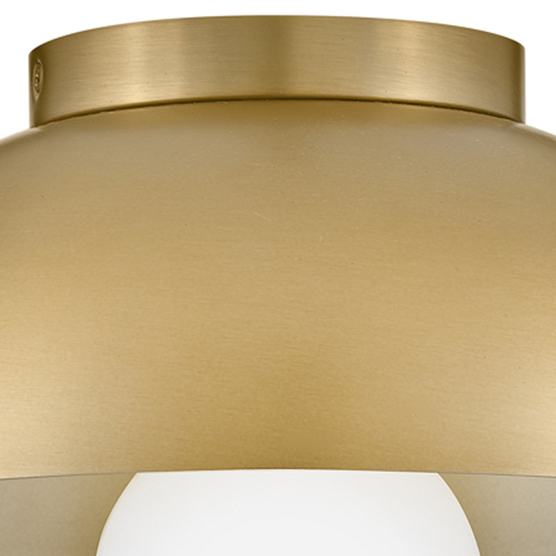Plafonnier encastré 1 lumière Kebo, Laiton laqué