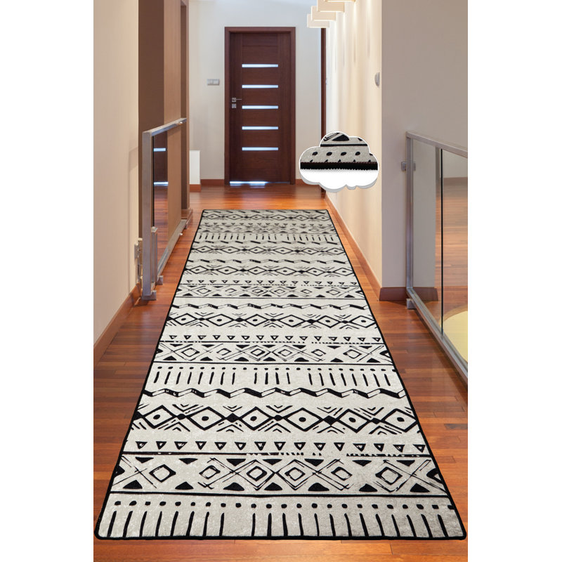 Antibacterial Washable Carpet 3.3 x 4.6 ft, Ecru | 100% Polyester, 0.16 in Pile Height, Non-Slip Felt Dot Underside | Machine Washable at 86°F, Perfect for Home or Office, Durable & Easy to Maintain