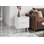 Table d'appoint, table d'appoint, bout, tiroir de rangement, table de chevet, chambre à coucher, salon, stratifié, moderne, contemporain