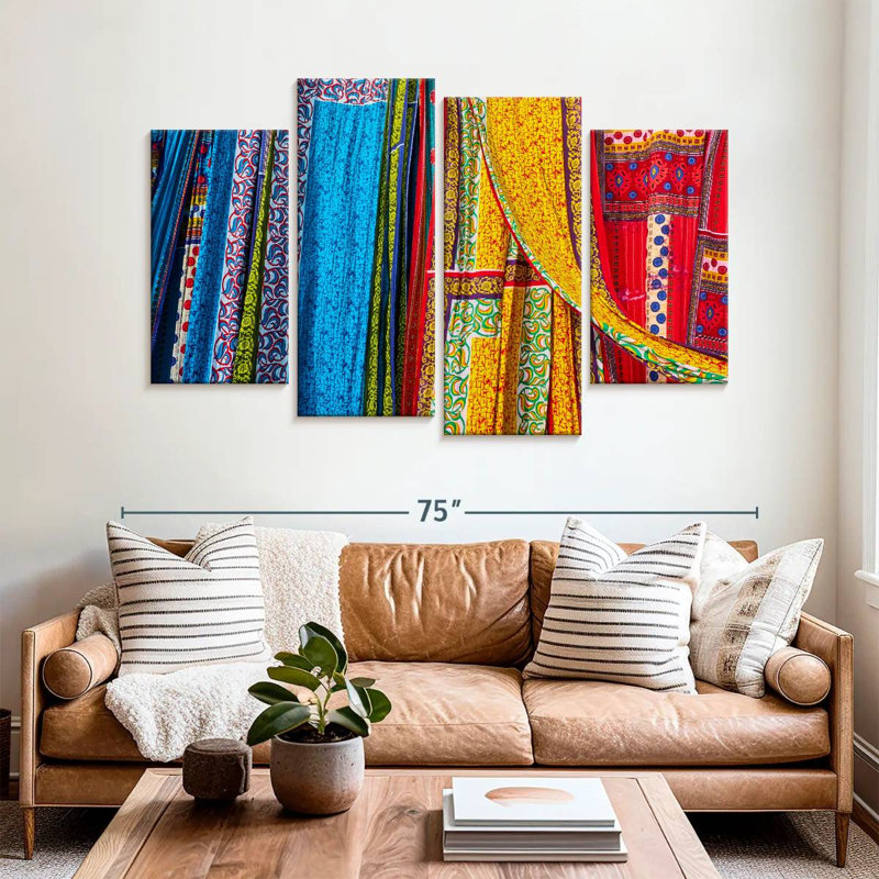 Kerner Sari Fabrics, 42" H x 68" W