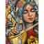 Déesse méditative Saraswati | Technique mixte sur toile | Par Maadhvan Goyal