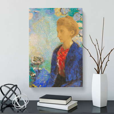 Baronne De Domecy by Odilon Redon - Wrapped Canvas