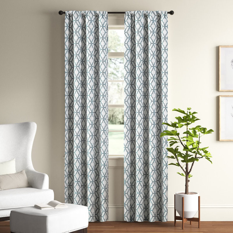 Coral Blackout Linen Texture Rod Pocket Window Panels, 52" x 84"