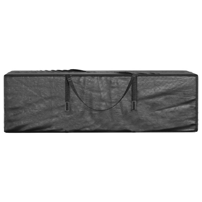 Sac de rangement pour arbre de Noël vidaXL en polyéthylène noir grand
