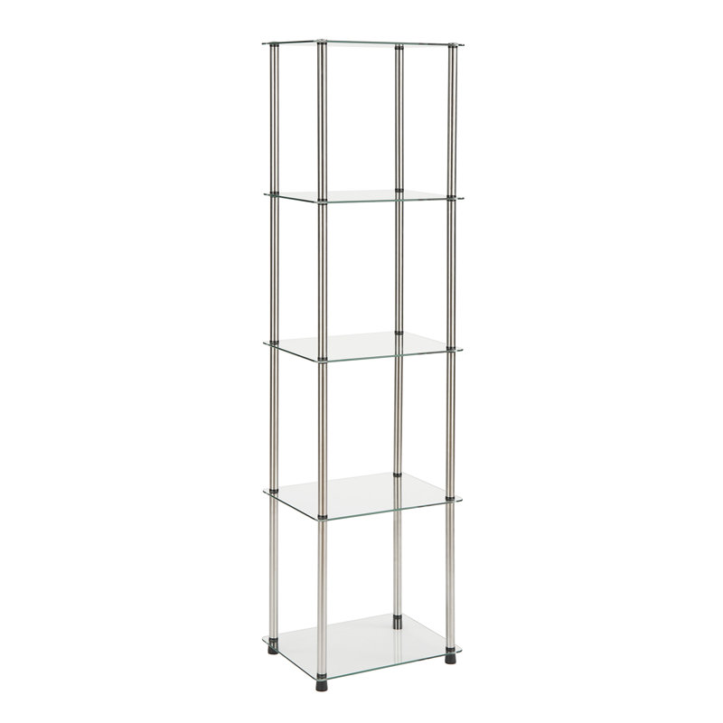 Bibliothèque étagère Beckett, Transparent