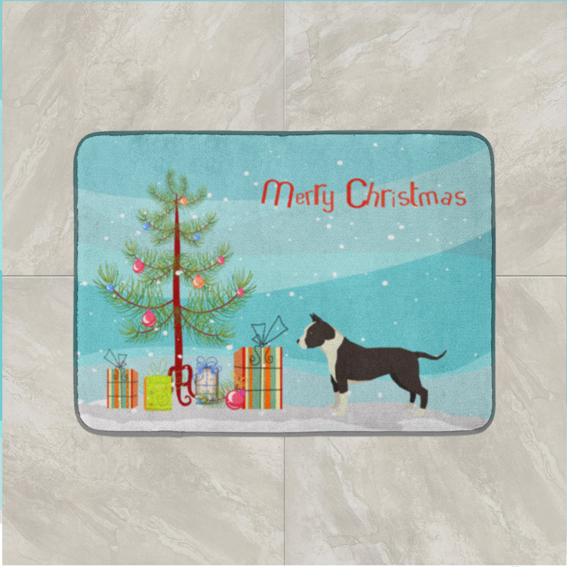 Tapis pour salle de bain chinois, Terrier américain Staffordshire