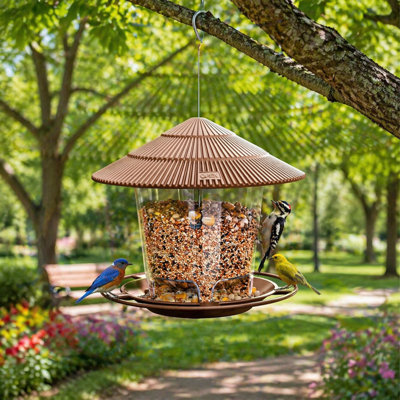 Hanging Bird Feeder Squirrel Proof for Outdoor Wild Bird Seed