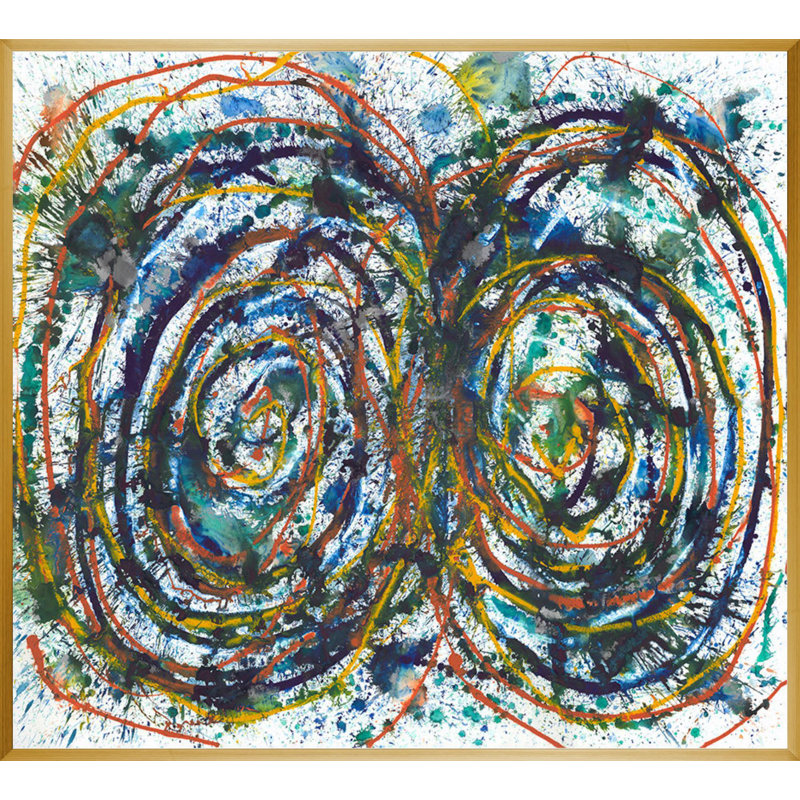 «Infinity XVIII» par Danielle Davis, peinture encadrée, Cadre doré
