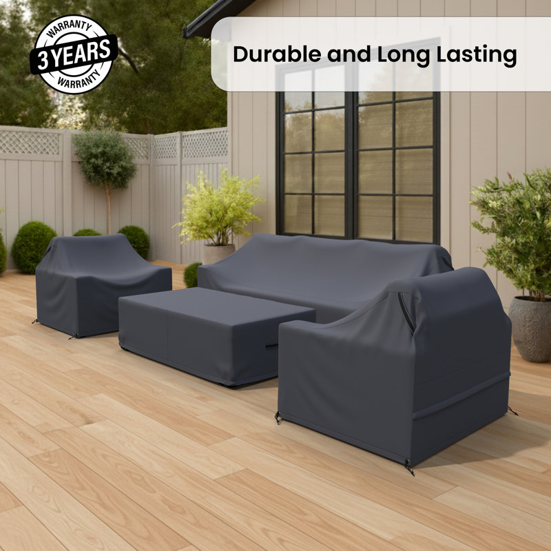Outdoor 4 Piece Conversation Sets Group Seating Outdoor Furniture Covers