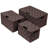 Sorbus Stackable Woven Basket with Lid and Handles 3 Pack-736007191