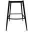 Ensemble de tabourets de bar 28 pouces en cuir tressé 28 po pivotant sur 360 ° avec dossier et repose-pieds, idéal pour les îlots de cuisine et les bars-1463968559