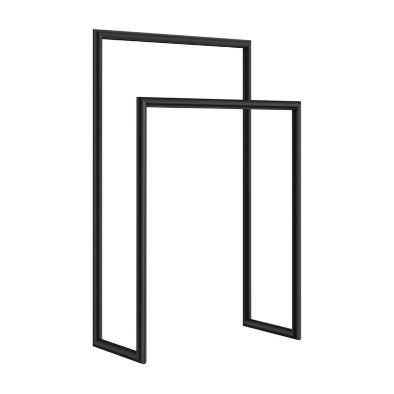 Porte-serviettes double autoportant, Matte Black