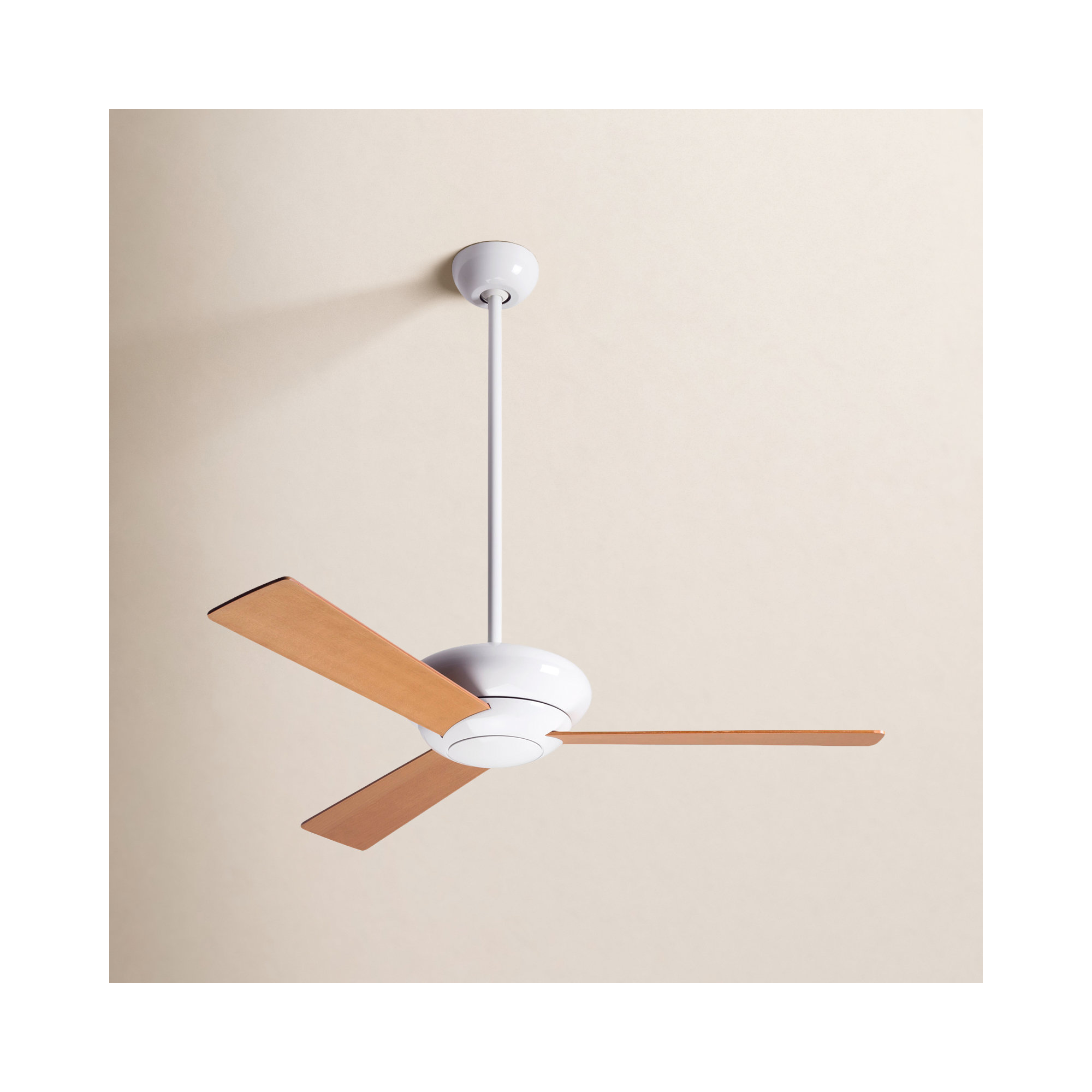 Altus 42'' 3 Blade Ceiling Fan, Maple, Fan Speed Control, Gloss White