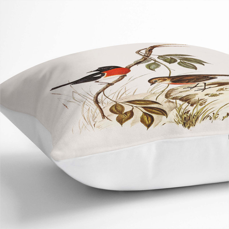 Square Throw Cushion, White, 55cm H x 55cm W x 20cm D